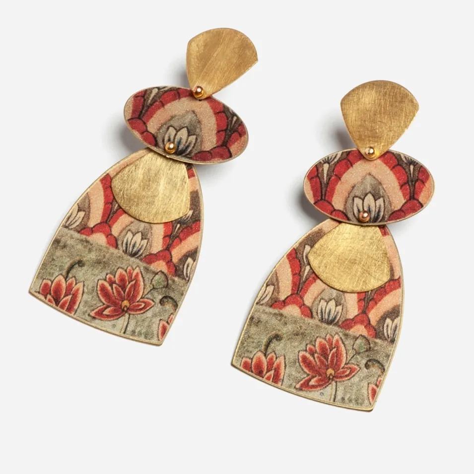 Orecchini reversibili con pendenti a campana