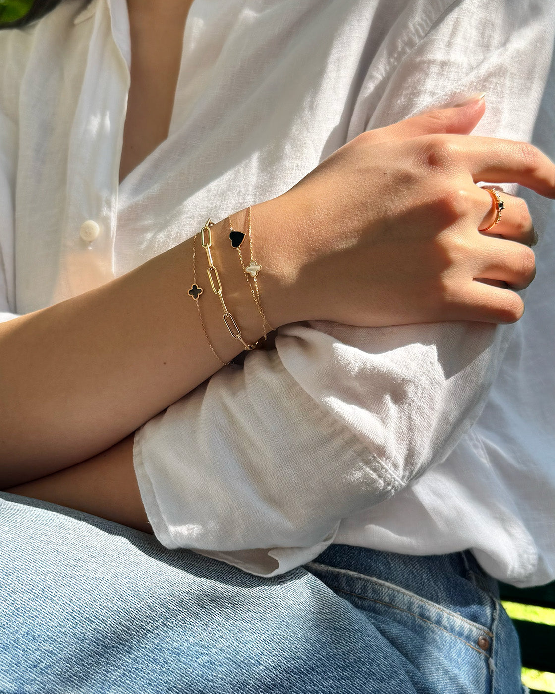 Bracciale cuore in onice