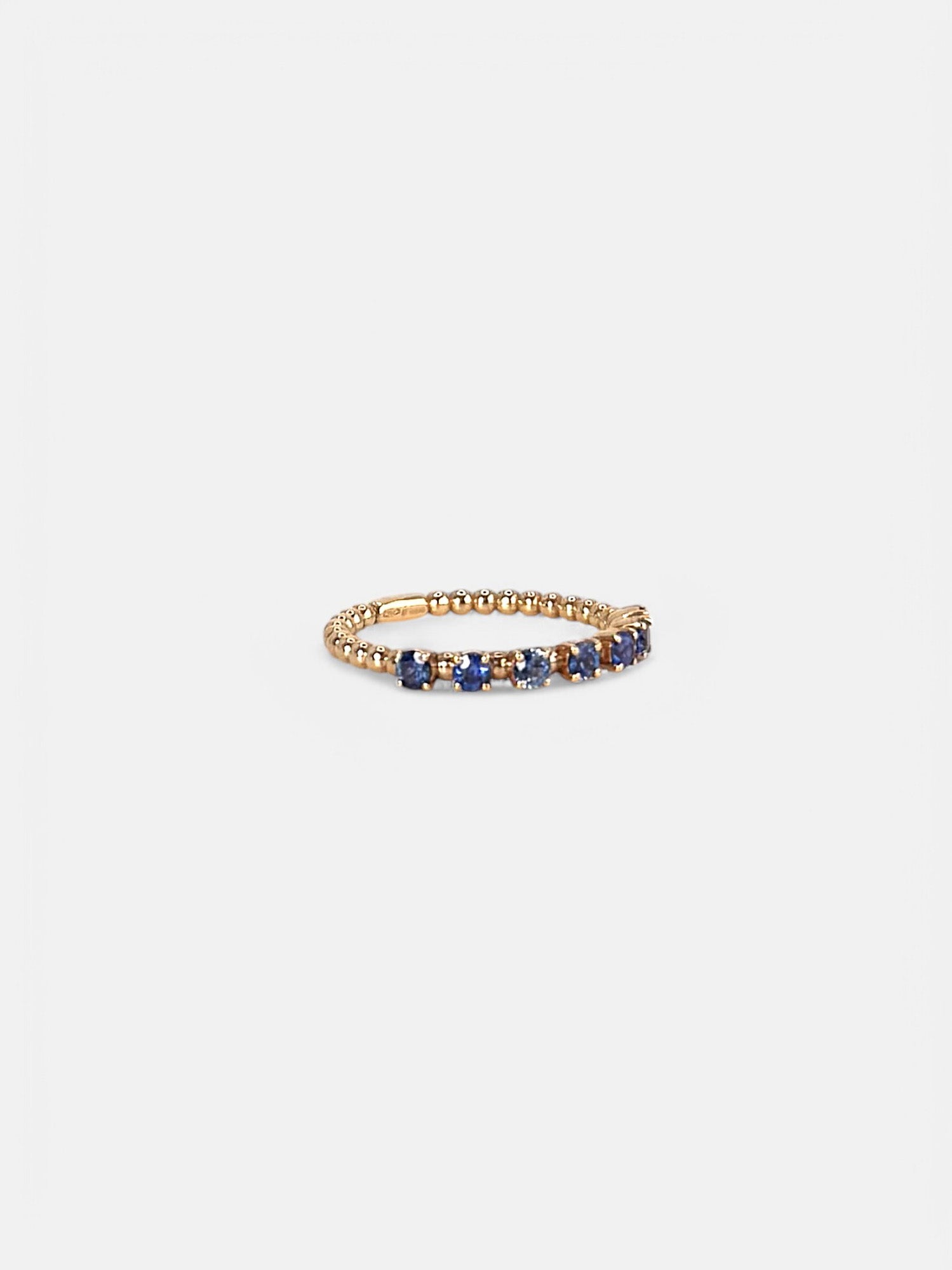Anello zaffiri blu