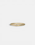 Yellow gold solitaire star ring