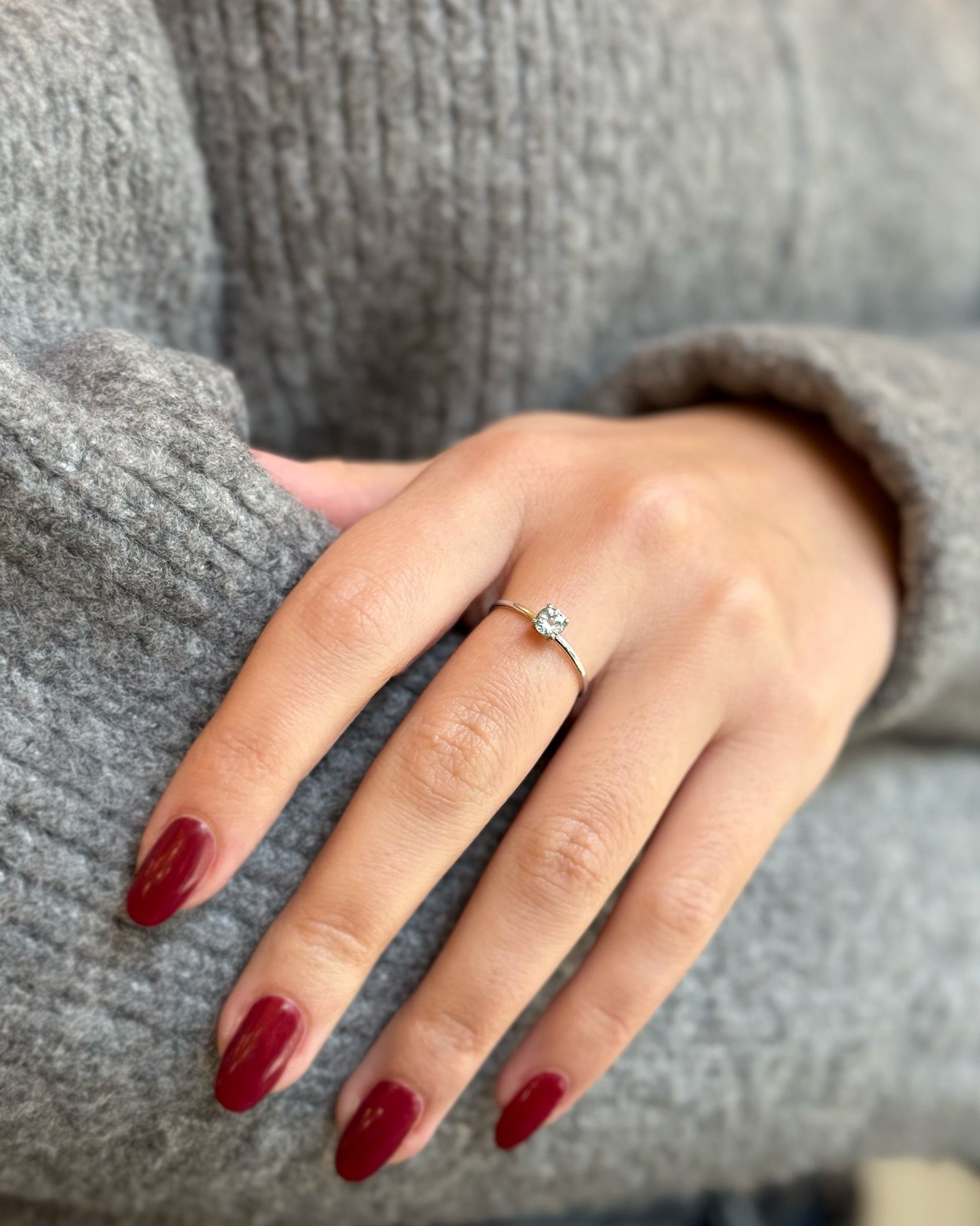 Anello acquamarina