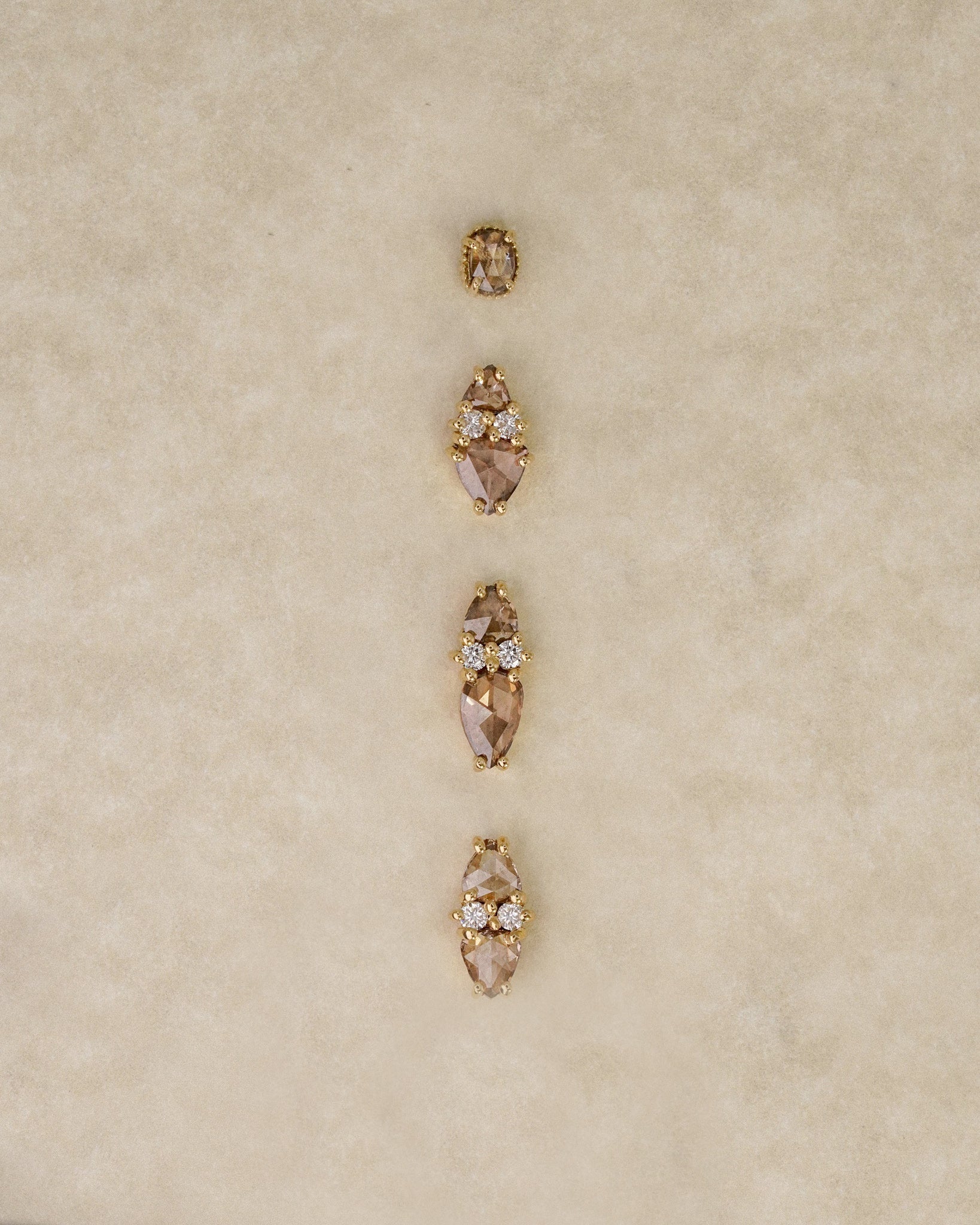 Le Muse champagne diamond earrings