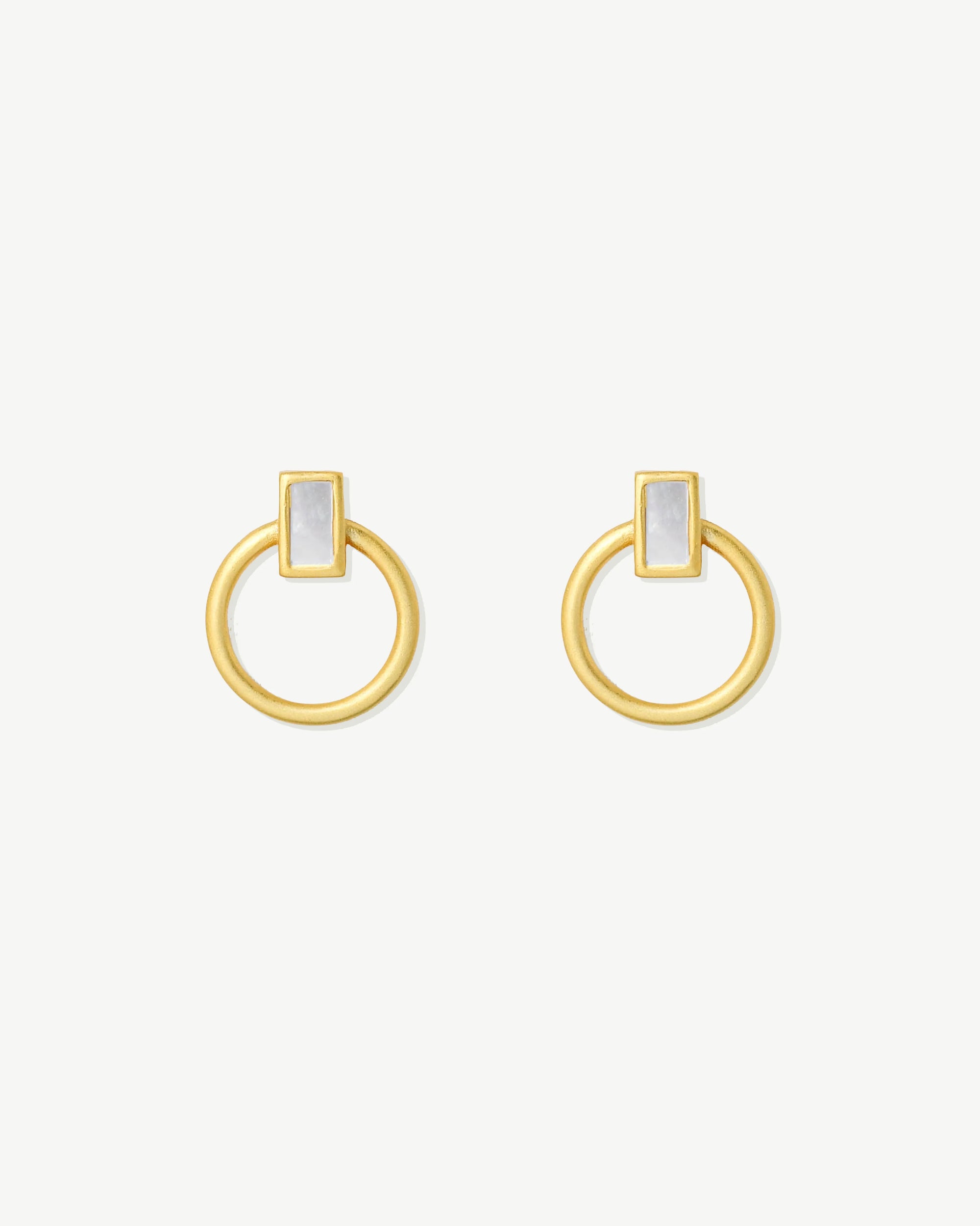 Orecchini Amber Pearl in argento 925 placcato oro