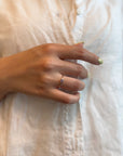 Yellow gold ring with amethyst
