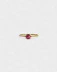 Anello tormalina rosa