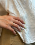 White topaz ring