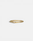 Yellow gold solitaire star ring