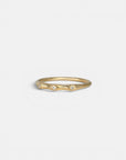 Constellation yellow gold ring with three diamonds