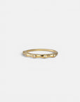 Constellation yellow gold ring with five diamonds