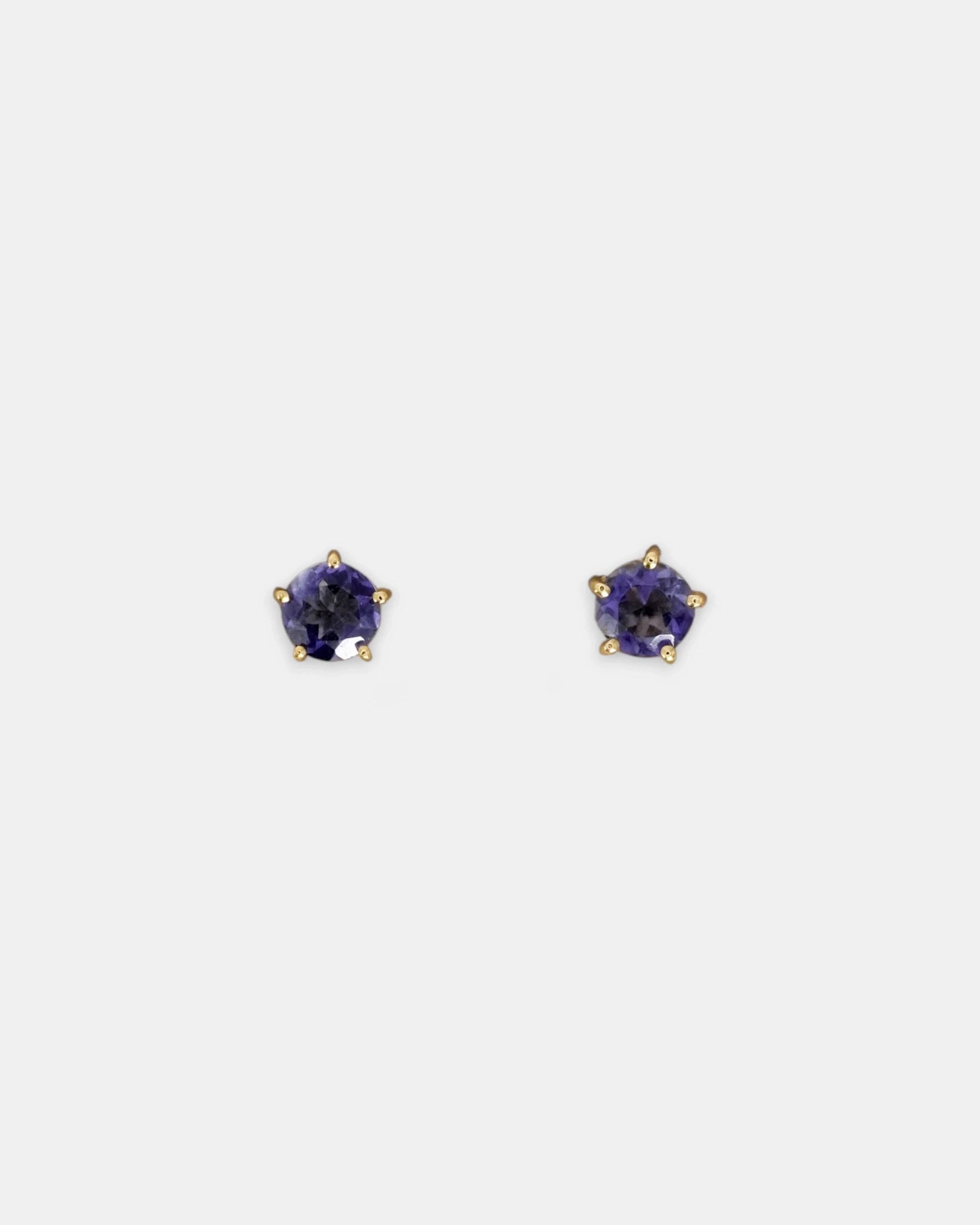 Orecchini punto luce colorati - Iolite