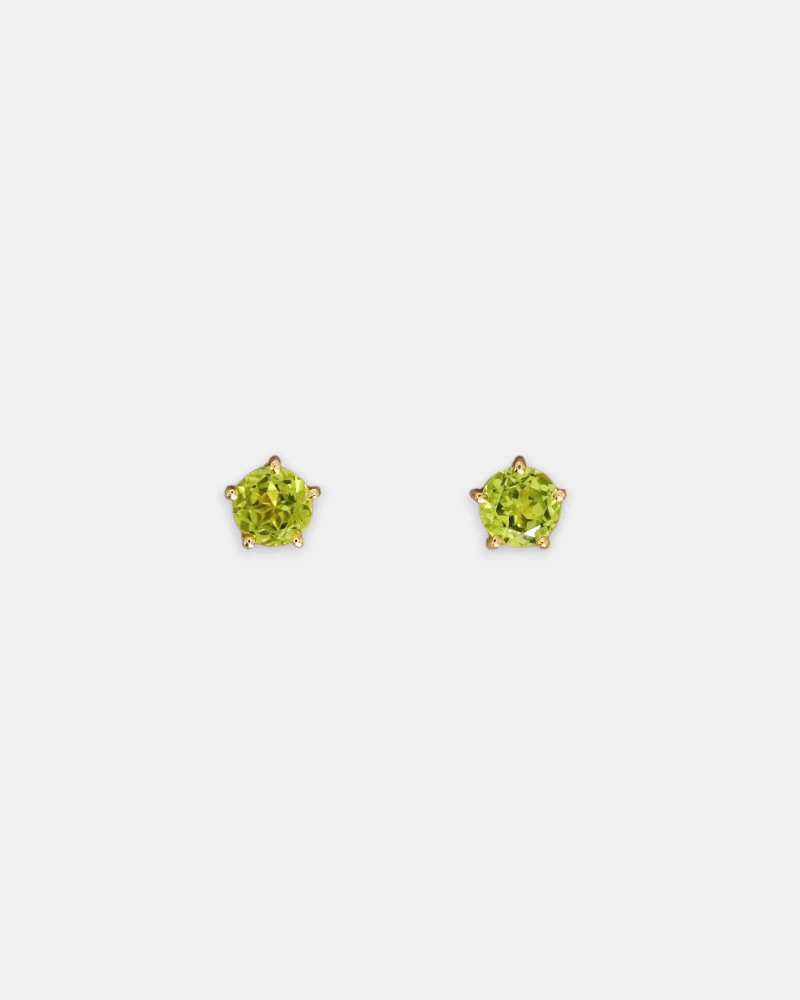 Orecchini punto luce colorati - Peridoto