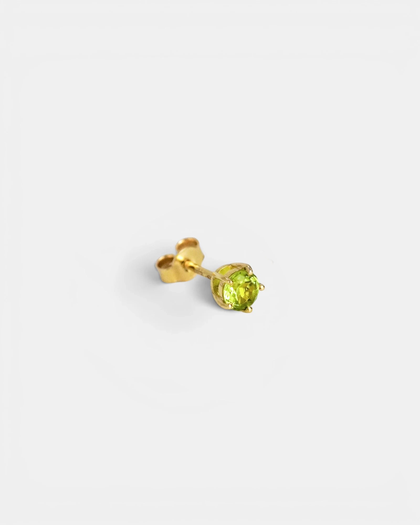 Orecchini punto luce colorati - Peridoto